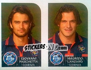 Cromo Giovanni Paschetta / Maurizio Lanzaro - Calciatori 2002-2003 n. 496 - Panini