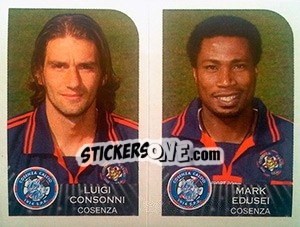 Sticker Luigi Consonni / Mark Edusei - Calciatori 2002-2003 n. 498 - Panini