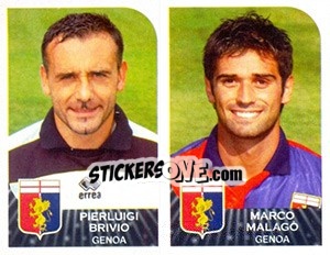 Figurina Pierluigi Brivio / Marco Malago - Calciatori 2002-2003 - Panini