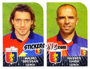 Sticker Mauro Bressan / Hassen Gabsi - Calciatori 2002-2003 - Panini