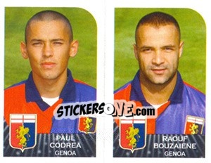 Cromo Paul Codrea / Raouf Bouzaiene - Calciatori 2002-2003 - Panini