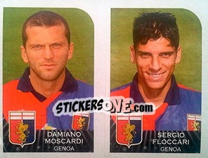 Figurina Damiano Moscardi / Sergio Floccari - Calciatori 2002-2003 - Panini