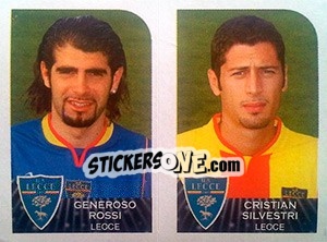 Cromo Generoso Rossi / Cristian Silvestri - Calciatori 2002-2003 - Panini