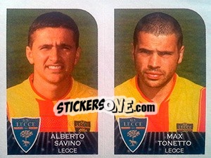 Sticker Alberto Savino / Max Tonetto - Calciatori 2002-2003 n. 513 - Panini