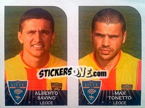 Figurina Alberto Savino / Max Tonetto - Calciatori 2002-2003 - Panini