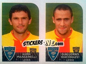 Sticker Luigi Piangerelli / Guillermo Giacomazzi - Calciatori 2002-2003 n. 515 - Panini
