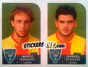 Cromo Marco Donadel / Giorgio Di Vicino - Calciatori 2002-2003 - Panini