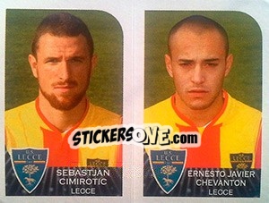 Sticker Sebastjan Cimirotic / Ernesto Javier Chevanton - Calciatori 2002-2003 n. 518 - Panini