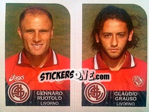 Sticker Gennaro Ruotolo / Claudio Grauso - Calciatori 2002-2003 n. 524 - Panini