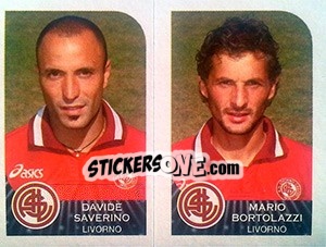 Cromo Davide Saverino / Mario Bortolazzi - Calciatori 2002-2003 - Panini