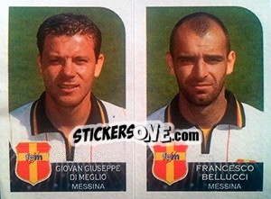 Sticker Giovanni Giuseppe Di Meglio / Francesco Bellucci - Calciatori 2002-2003 n. 529 - Panini