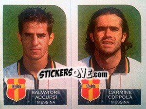 Sticker Salvatore Accursi / Carmine Coppola - Calciatori 2002-2003 - Panini