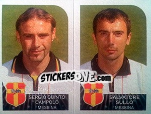 Sticker Sergio Quinto Campolo / Salvatore Sullo - Calciatori 2002-2003 n. 532 - Panini
