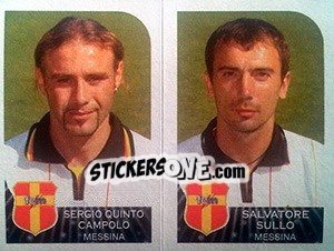 Sticker Sergio Quinto Campolo / Salvatore Sullo - Calciatori 2002-2003 - Panini