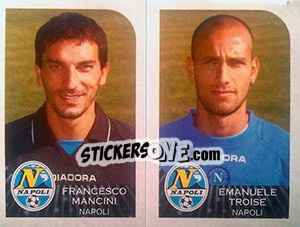 Sticker Francesco Mancini / Emanuele Troise - Calciatori 2002-2003 - Panini