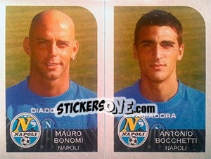 Figurina Mauro Bonomi / Antonio Bocchetti - Calciatori 2002-2003 - Panini