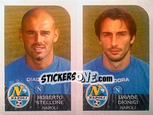 Sticker Roberto Stellone / Davide Dionigi - Calciatori 2002-2003 - Panini
