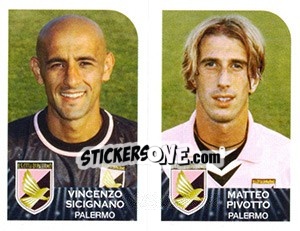 Sticker Vincenzo Sicignano / Matteo Pivotto - Calciatori 2002-2003 n. 545 - Panini