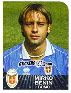 Figurina Mirko Benin - Calciatori 2002-2003 - Panini