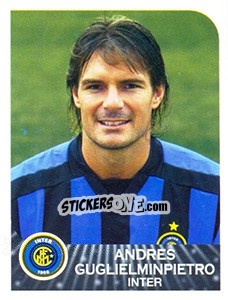 Cromo Andres Guglielminpietro - Calciatori 2002-2003 - Panini