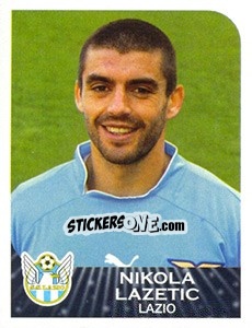 Sticker Nikola Lazetic - Calciatori 2002-2003 - Panini