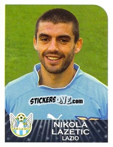 Figurina Nikola Lazetic - Calciatori 2002-2003 - Panini