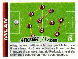 Cromo Schema - Calciatori 2002-2003 - Panini