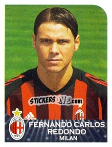 Sticker Fernando Carlos Redondo - Calciatori 2002-2003 n. T49 - Panini