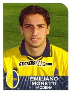 Cromo Emiliano Moretti - Calciatori 2002-2003 - Panini