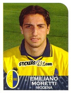 Sticker Emiliano Moretti - Calciatori 2002-2003 n. T52 - Panini