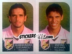 Cromo Alessandro Lucarelli / Pietro Accardi - Calciatori 2002-2003 - Panini