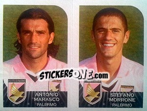 Sticker Antonio Marasco / Stefano Morrone - Calciatori 2002-2003 n. 550 - Panini