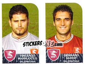 Figurina Vincenzo Marruocco / Gennaro Sardo - Calciatori 2002-2003 - Panini