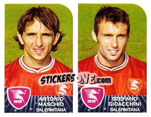 Sticker Antonio Maschio / Stefano Gioacchini - Calciatori 2002-2003 - Panini