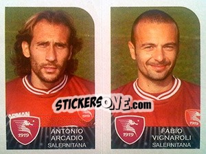 Sticker Antonio Arcadio / Fabio Vignaroli - Calciatori 2002-2003 n. 560 - Panini
