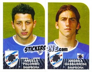 Sticker Angelo Palombo / Andrea Gasbarroni - Calciatori 2002-2003 n. 566 - Panini