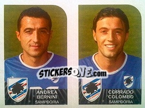 Cromo Andrea Bernini / Corrado Colombo - Calciatori 2002-2003 - Panini