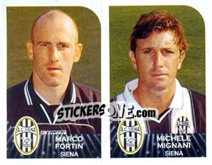 Sticker Marco Fortin / Michele Mignani - Calciatori 2002-2003 n. 570 - Panini