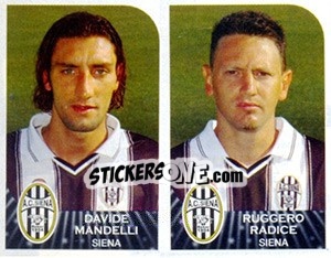 Sticker Davide Mandelli / Ruggero Radice - Calciatori 2002-2003 - Panini