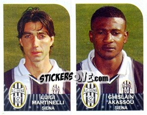 Cromo Luigi Martinelli / Ghislain Akassou - Calciatori 2002-2003 - Panini