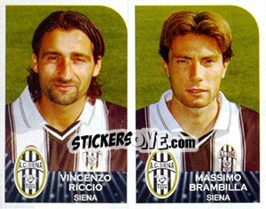 Sticker Vincenzo Riccio / Massimo Brambilla - Calciatori 2002-2003 n. 575 - Panini