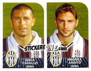 Cromo Luca Cavallo / Andrea Ardito - Calciatori 2002-2003 - Panini