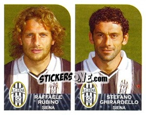 Cromo Raffaele Rubino / Stefano Ghirardello - Calciatori 2002-2003 - Panini