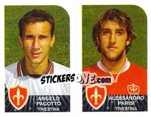 Figurina Angelo Pagotto / Alessandro Parisi - Calciatori 2002-2003 - Panini