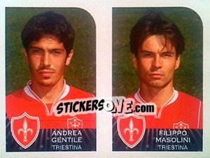 Sticker Andrea Gentile / Filippo Masolini - Calciatori 2002-2003 n. 593 - Panini