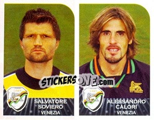 Sticker Salvatore Soviero / Alessandro Calori - Calciatori 2002-2003 n. 596 - Panini
