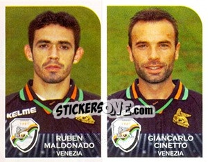 Sticker Ruben Maldonado / Giancarlo Cinetto - Calciatori 2002-2003 n. 598 - Panini