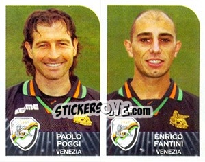 Sticker Paolo Poggi / Enrico Fantini - Calciatori 2002-2003 - Panini