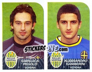Sticker Gianluca Pegolo / Alessandro Gamberini - Calciatori 2002-2003 n. 604 - Panini