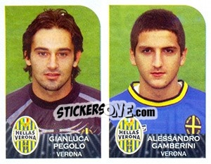 Sticker Gianluca Pegolo / Alessandro Gamberini - Calciatori 2002-2003 - Panini